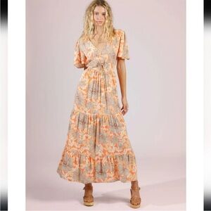 Band Of The Free Apricot
Floral Dress